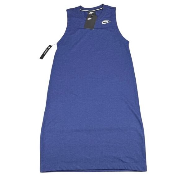 NWT NIKE Loose Fit Blue Dress Size XS - Picture 2 of 4